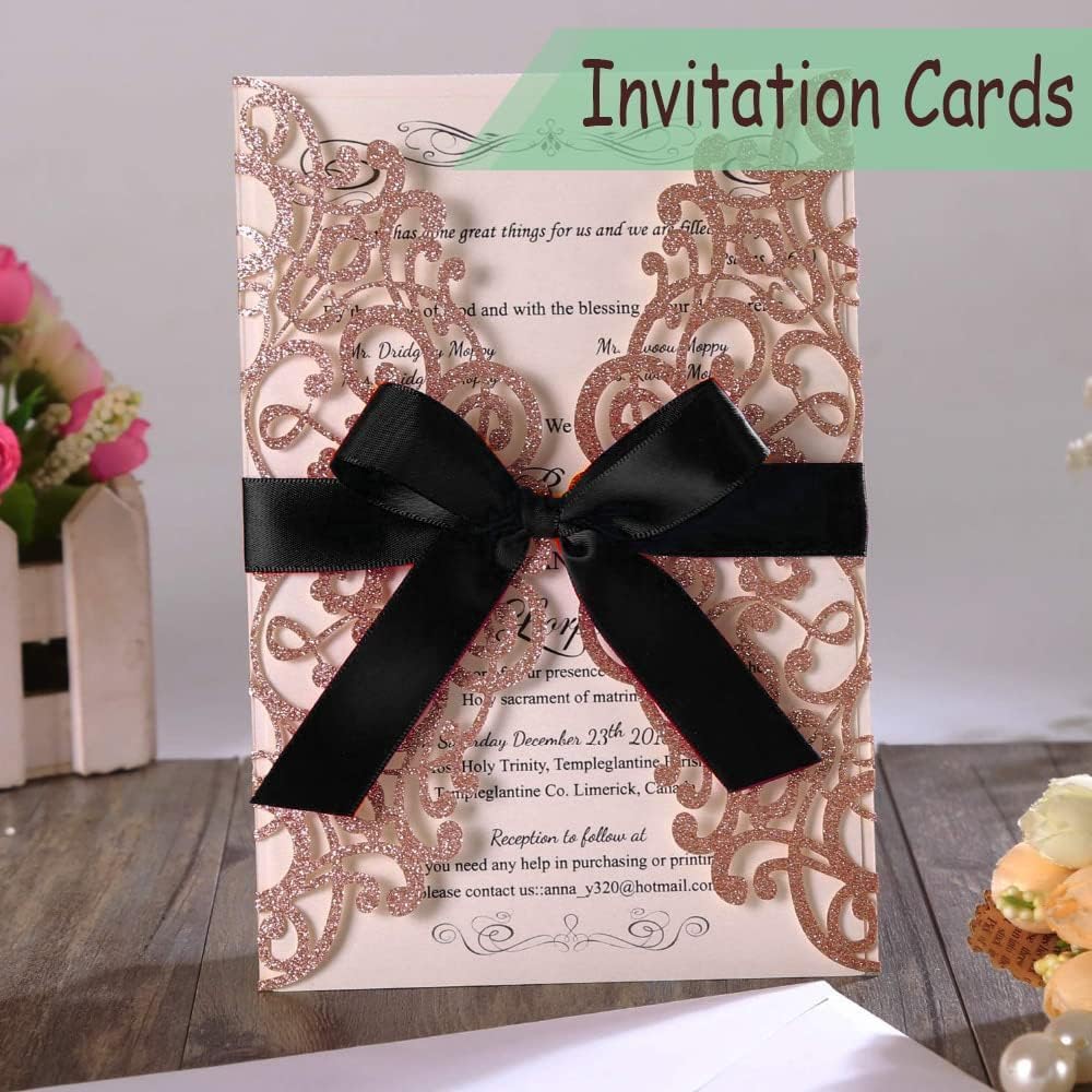 5/8" Width x 50 Yards Satin Fabric Ribbon, Black Ribbon Perfect for DIY Bows, Swags, Gift Wrapping, Craft, Flower Bouquet，Christmas and Halloween Party Decoration