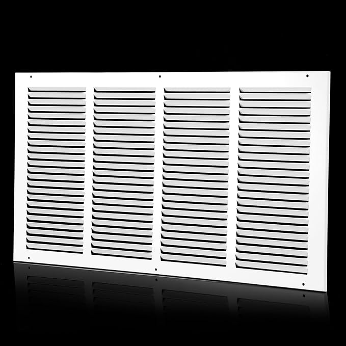 24x14 Return Air Grille(Duct Opening Size),Air Return Vent Cover,Flat Vent Cover,Rejillas De Aire Acondicionado para Casa,Return Air Grilles,Outer Dimensions:25.75"Wx15.75"H(24"Wx14"H, Duct Opening)