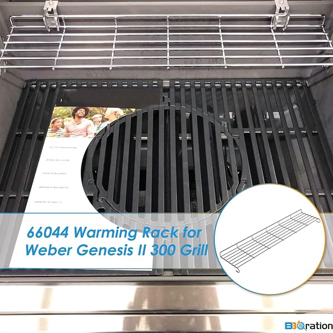 66044 Warming Rack for Weber Genesis II 300 Grill Parts Genesis ii E-310 ii E-315 ii E-330, Grill Warming Rack for Weber Genesis 2 Grill Parts Warming Rack for Weber 66044