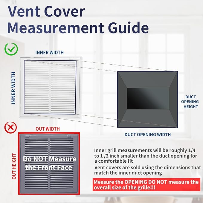 18"W x 12"H [Duct Opening Size] Steel Return Air Filter Grille - Removable Face/Door for 1 inch Filters -HVAC Vent Cover Grill - White [Outer Dimensions: 20 5/8"W X 14 5/8"H]
