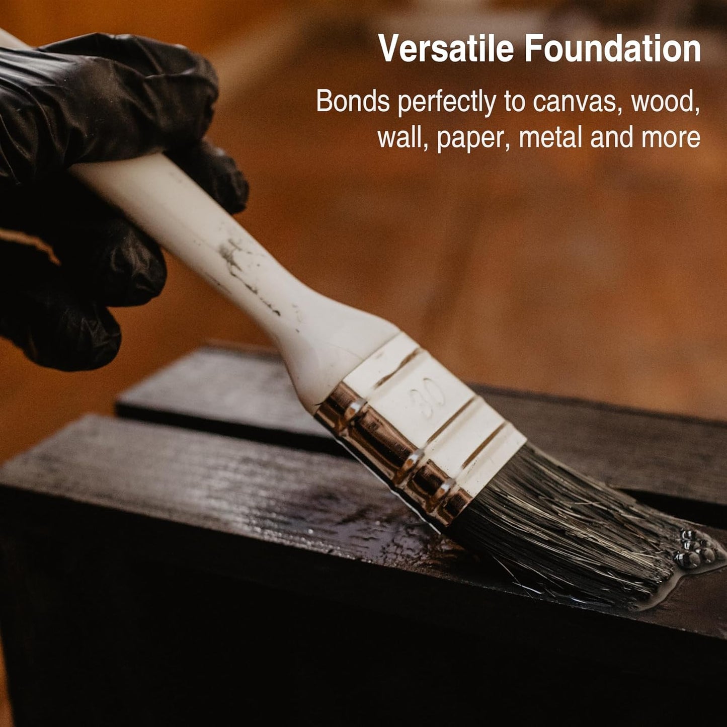 PHOENIX Black Gesso Primer - 16.9 Fl oz. / 500ml Gesso for Canvas Surface Prep Medium for Oil Acrylic Paints