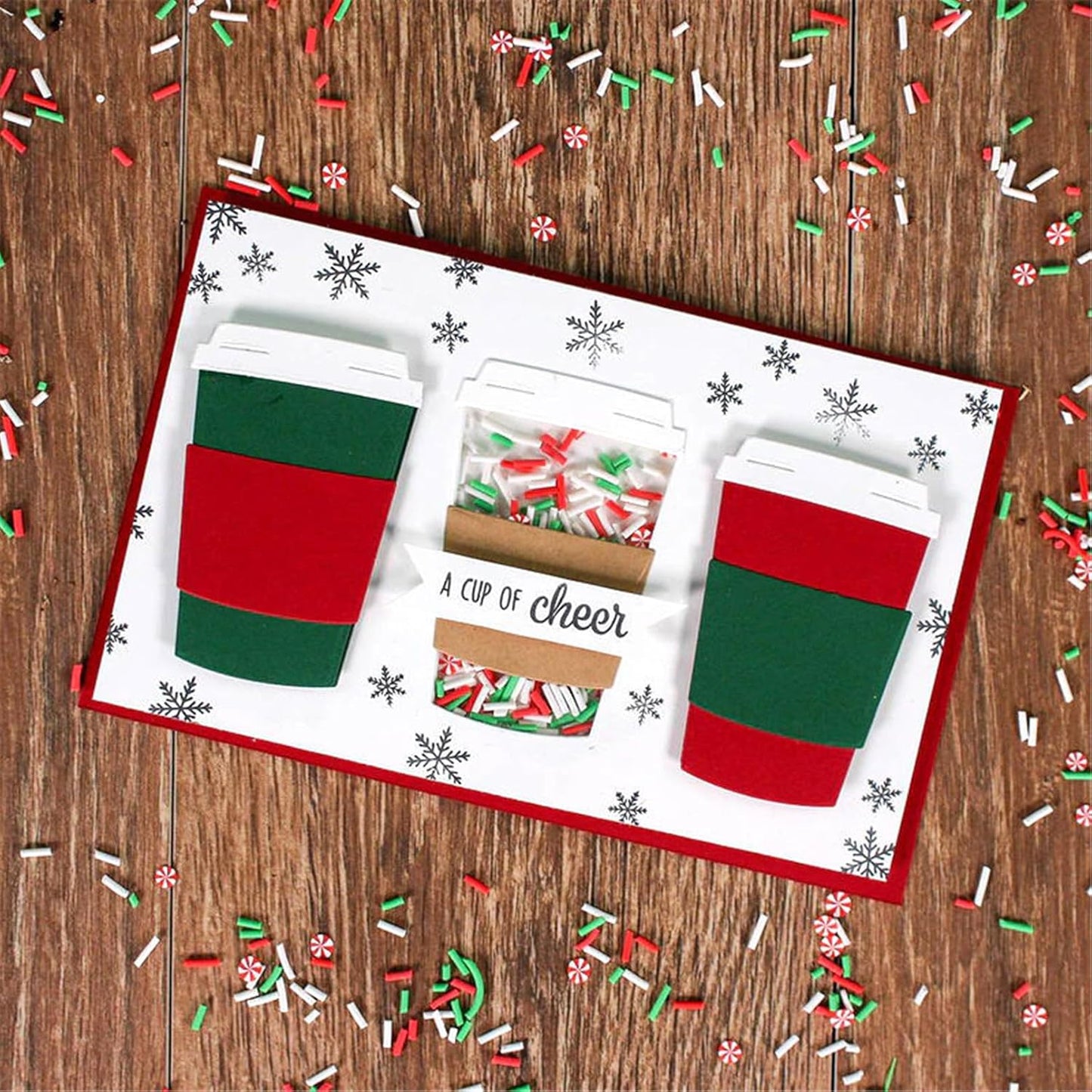 Cutting Dies Metal Stencils Scrapbooking Tools DIY Embossing Template for Paper Card Making Album Arts Crafts Supplies (Coffee cup-10.2x7cm)