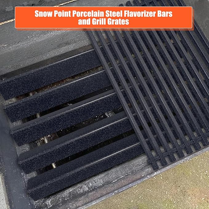 22.5" Flavorizer Bars & 17.5" Grill Grates for Weber Genesis Silver B/C, Genesis Gold Platinum B/C, Weber Spirit 300 with Side Knobs, Spirit 700, Grill Parts for Weber Spirit 900, Weber 7537 7525