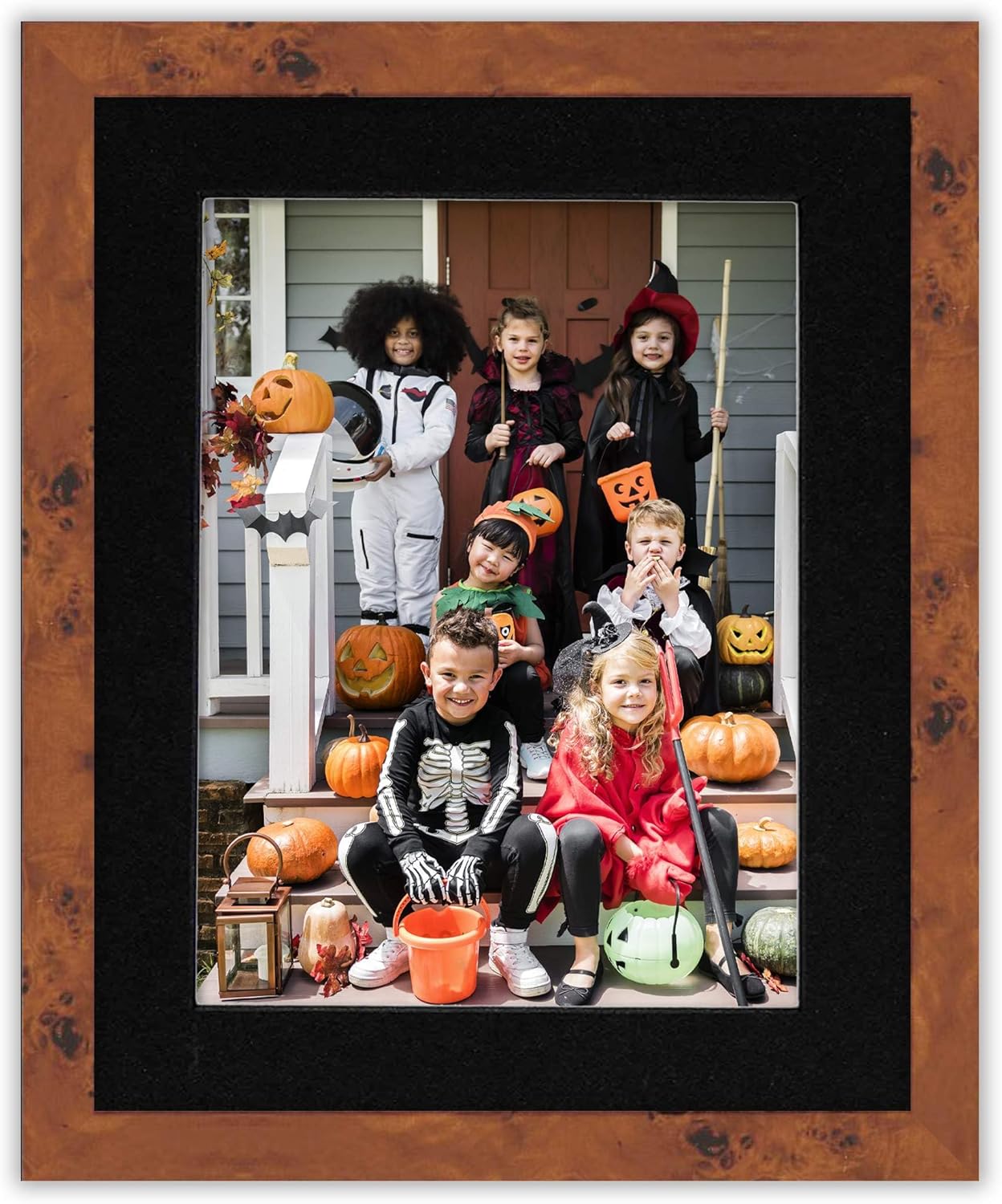 Poster Palooza 11x14 Mat Bevel Cut for 8.5x11 Photos - Acid Free Black with Black Core Precut Matboard - For Pictures, Photos, Framing - 4-ply Thickness