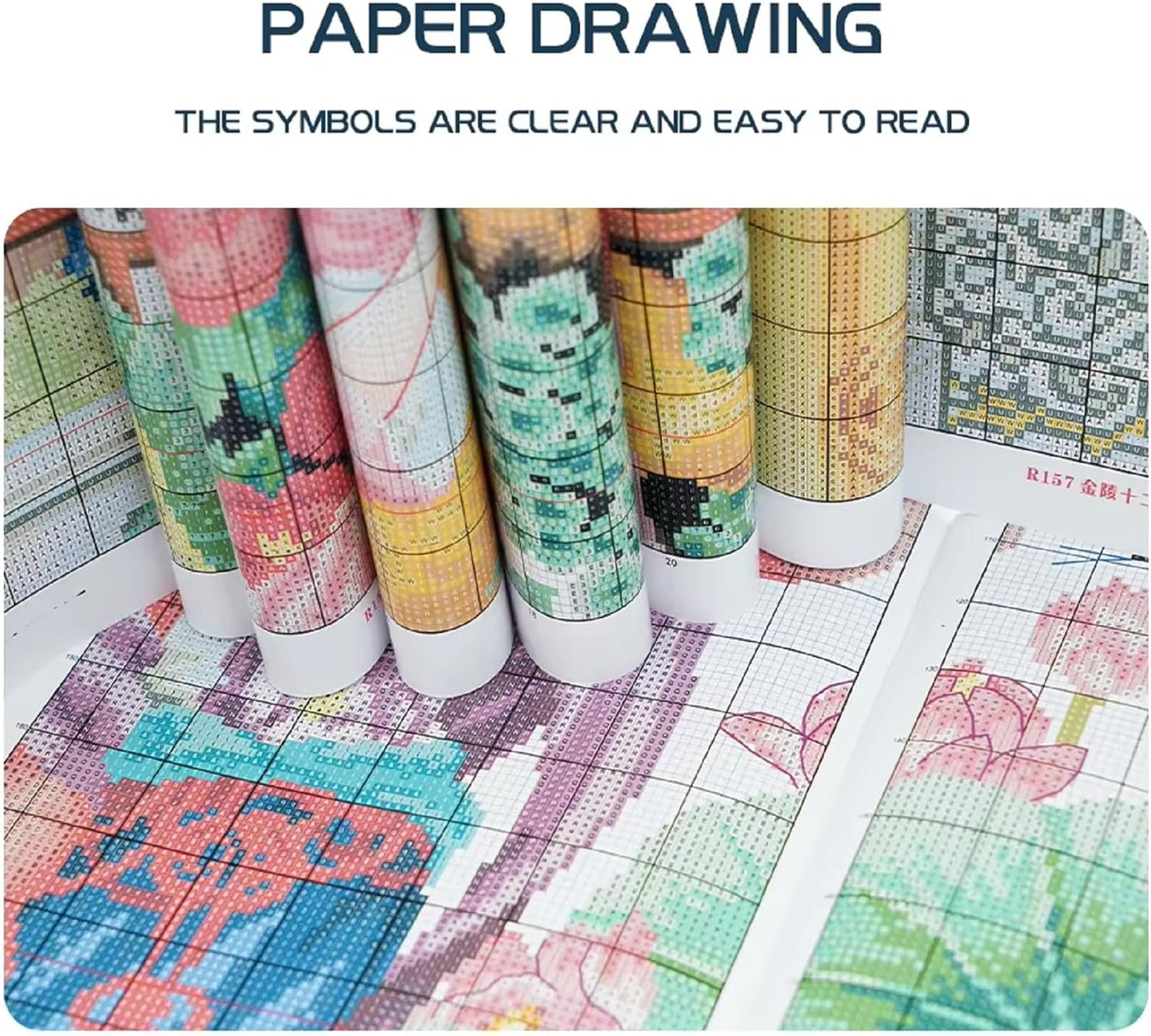 Magxvouy Cross Stitch Kits Stamped Full Range of Embroidery Kits,Cross Stitch Patterns Needlework Kits for Beginners 11CT Printed Kits&Cat Flowers 16x20 inch