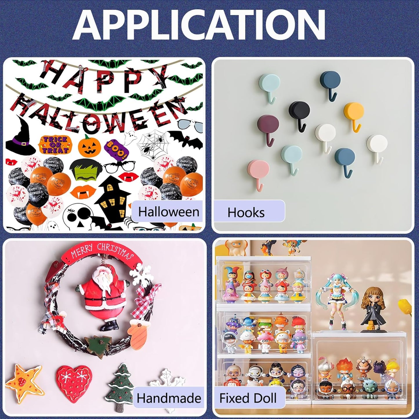 308pcs Clear Museum Gel Glue Dots, Removable Sticky Tack for Wall Hanging, 0.39"x0.78" Mounting Tape for Decor Art Craft Party