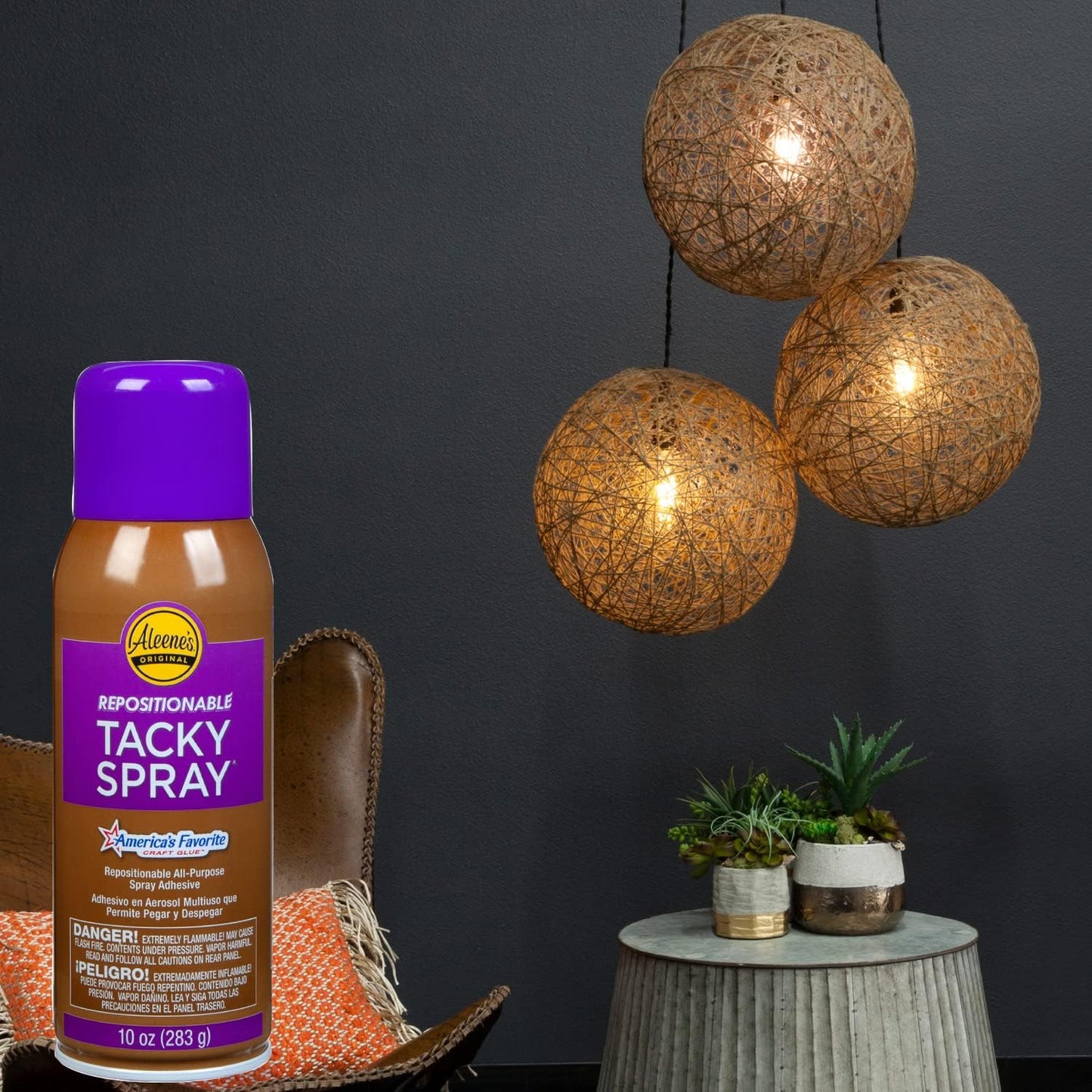 Aleene's Repositionable Tacky Glue Spray, All-Purpose, Temporary Bond Adhesive, 10 oz