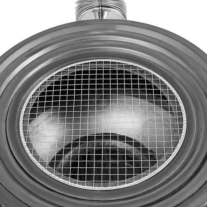Wood Burning Stove, Steel Camping Stove with Furnace Rings, Chimney Pipes, Outdoor Heating & Cooking Hot Tent Stove, for Cooking, Backyard, Detachable