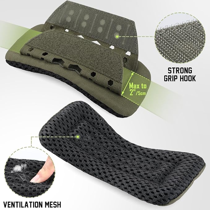 WYNEX Shoulder Strap Pad for Vest Carrier, 2 Pack Tactical Plate Shoulder Pads Strap Cushion Vest Accessories Shoulder Pads Soft Mesh Pads with Tactical Gear for Men