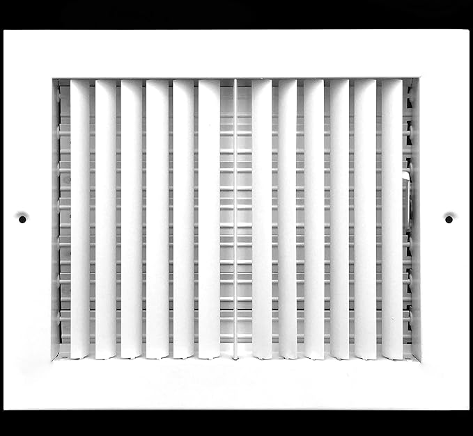 Adjustable AIR Supply Diffuser - HVAC Vent Cover Sidewall or Ceiling Adjustable AIR Supply Diffuser - HVAC Vent Cover Sidewall or Ceiling - Grille Register - High Airflow (10"w X 6"h