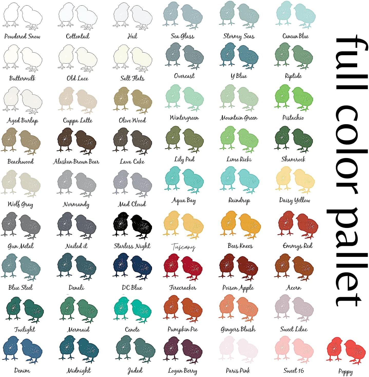 Chalky Chicks All-in-One Chalk Paint for Furniture or Cabinet - 32 Fl Oz - Matte Finish Hail White for Metal, Wood Furniture Paint - No Sanding All-in-One for Home Decor & Crafts, USA Made