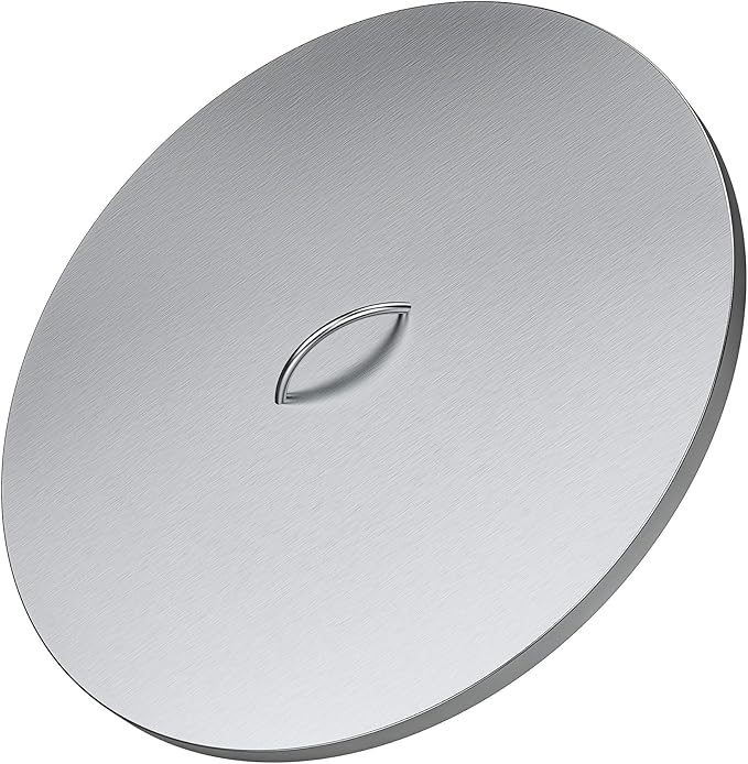 Stanbroil 28" Stainless Steel Fire Pit Cover Fits 25" Inch Round Drop-in Fire Pit Pan and 24" Round Flat Fire Pit Pan