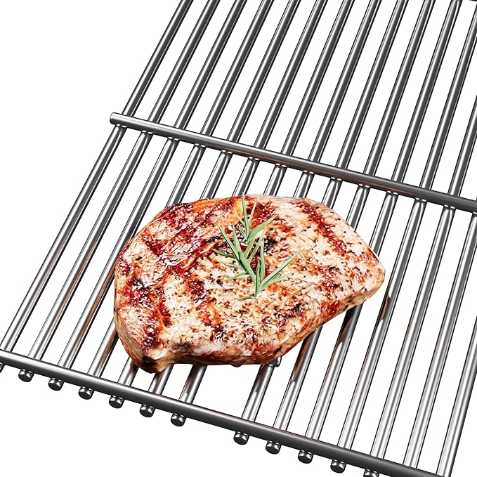 Cooking Grates for Nexgrill 720-0882A Evolution Infrared Plus 5-Burner, Solid Rod Stainless Steel Grill Grates Replacement for Nexgrill 5 Burner 720-0882A, 3 Pack