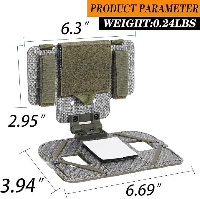 Tactical Phone Holder Available in Full Size Plate Carrier Phone Mount Adjust Nylon Molle Phones Holder for Tactical,Car,Office (Ranger Greens)
