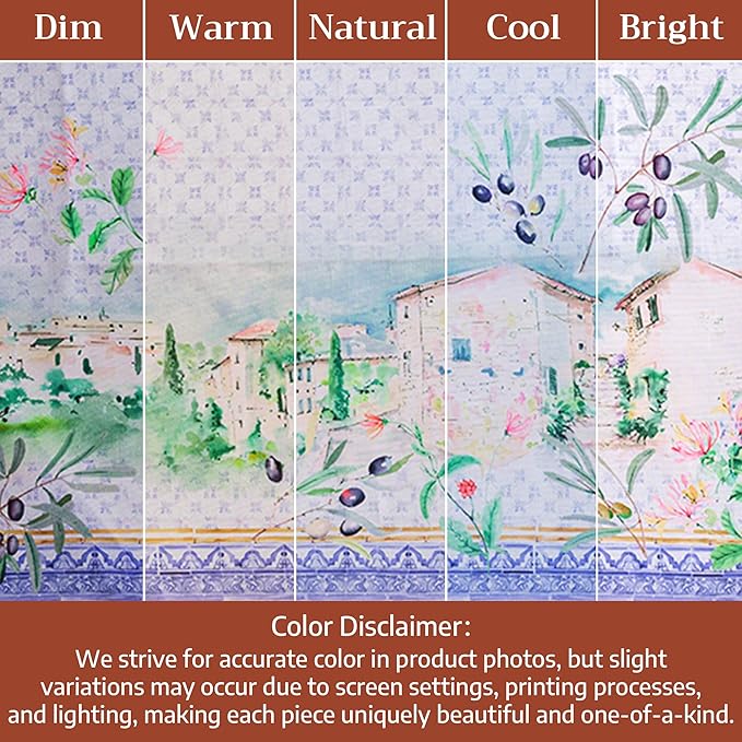 Maison d' Hermine Premium Table Cloth Rectangle Table 100% Combed Cotton 90 x 70 Inches Tablecloth Reusable Decorative for Dining Room, Farmhouse, Home, Party, Festive & Wedding - Luberon