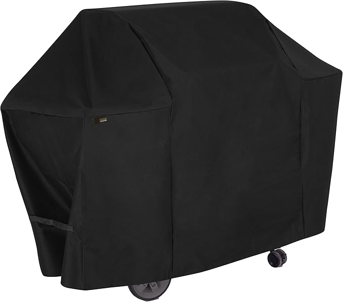 Modern Leisure 2977 Chalet 4 Burner Grill Cover (65 L x 25 D x 44.5 H) Water-Resistant, Medium, Black