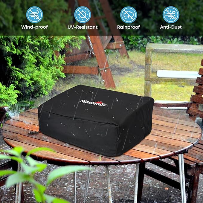 Stanbroil Griddle Cover Fits Blackstone 22”/17" Table Top Griddle Without Hood, 600D Polyester, Replacement Grill Cover for Blackstone 1724
