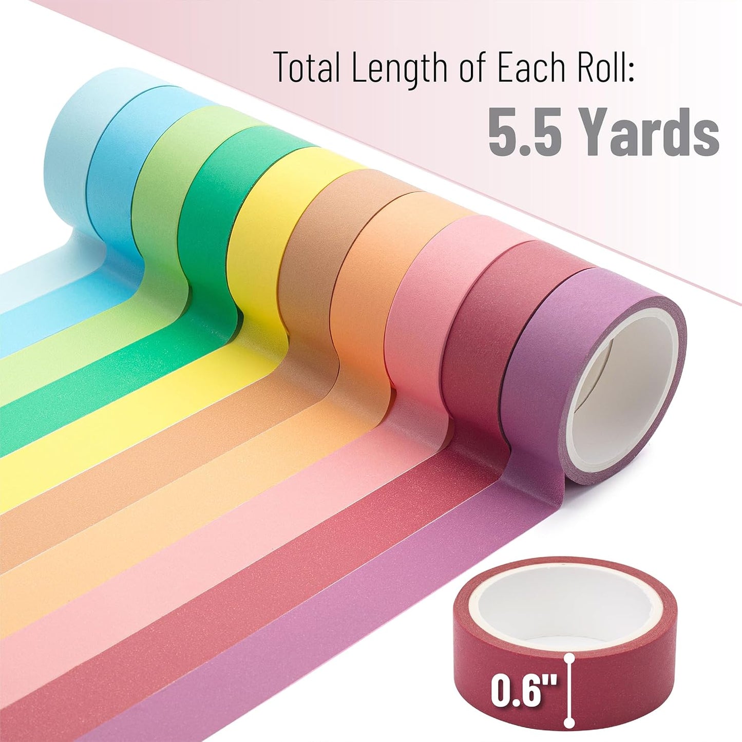 Mr. Pen- Washi Tape Set, 10 Pack, Decorative Tape, Washi Tapes, Colored Tape, Scrapbook Tape, Halloween Supplies