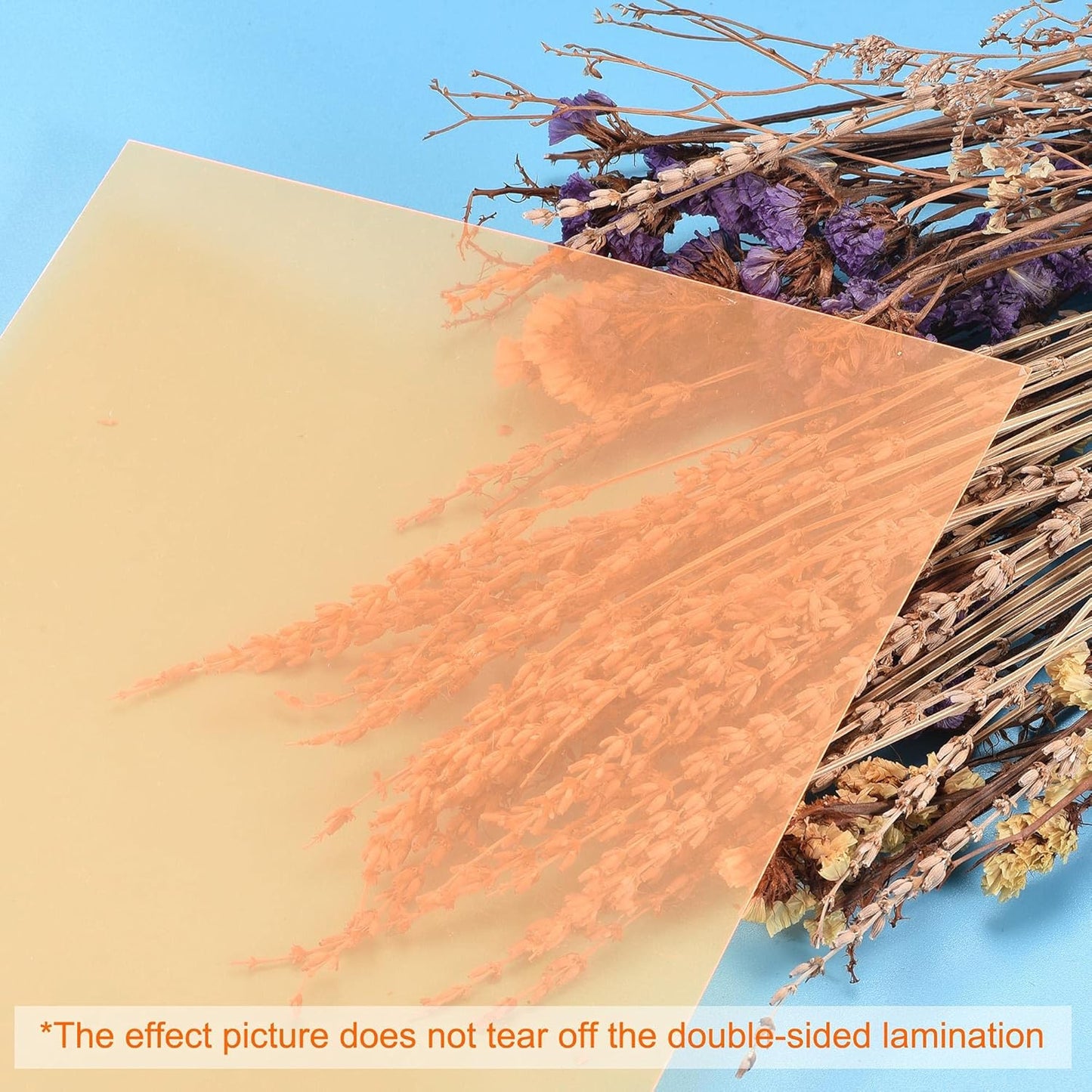 uxcell 4Pcs A4 Gel Light Lighting Filter Overlay Transparent Color Correction Plastic Vinyl PVC Sheets Photography Television Orange,0.3mm