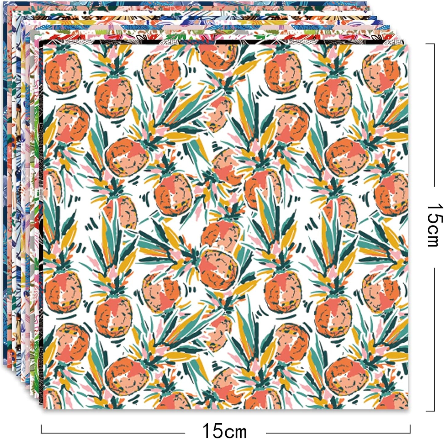 Origami Paper Kit 50 Sheets 6 Inch Square Double Sided Color 10 Vivid Colors for Hand Crafts Origami Paper Arts Creativity.Flowers and Birds