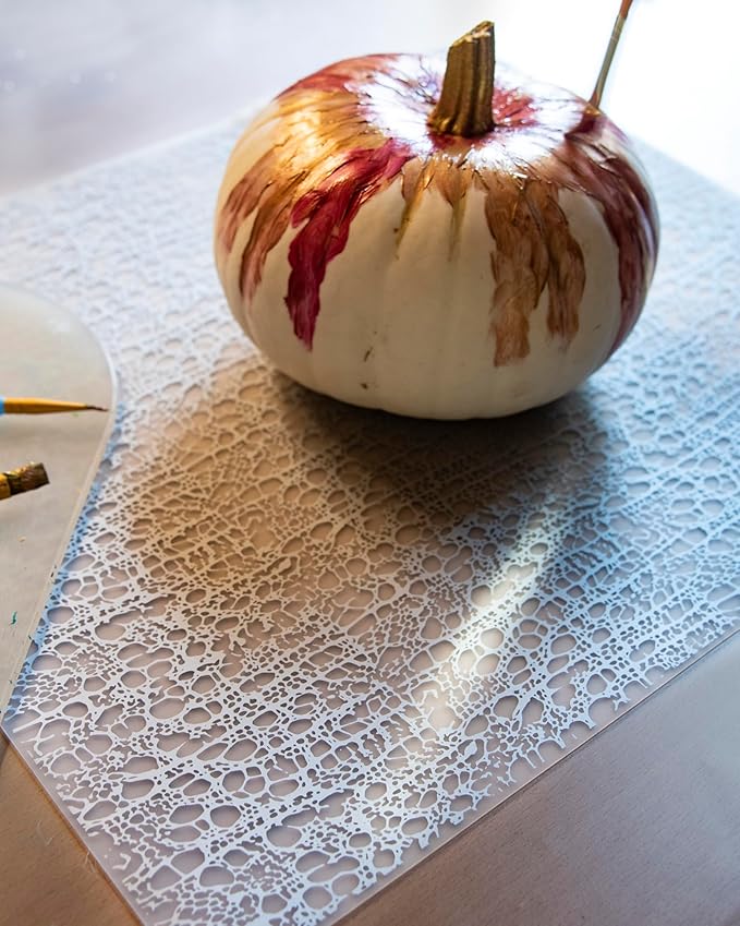 modern-twist 14" x 16" Silicone Rectangular Placemat, BPA, PVC-Free Table Mat, Dishwasher Safe, Cocoon Print in Silver, Pack of 1