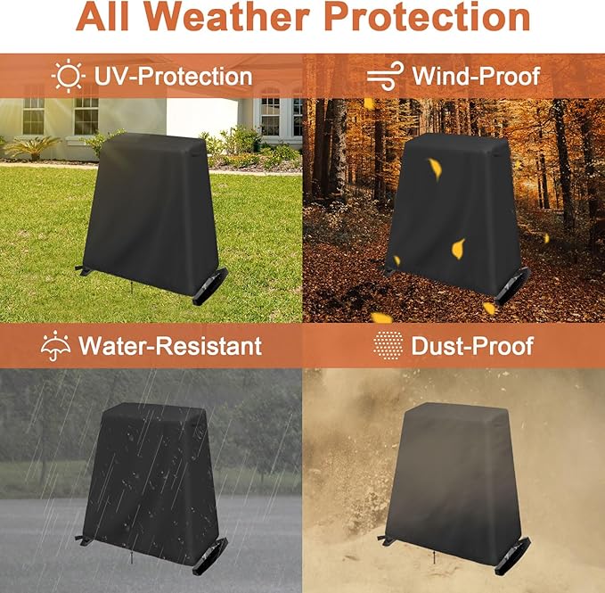 Grill Cover Compatible for Cuisinart CGG-180 Cuisinart Petite Gourmet Portable Gas Grill with VersaStand, Waterproof Outdoor Grill Stand Covers -30 x 20x 29inch
