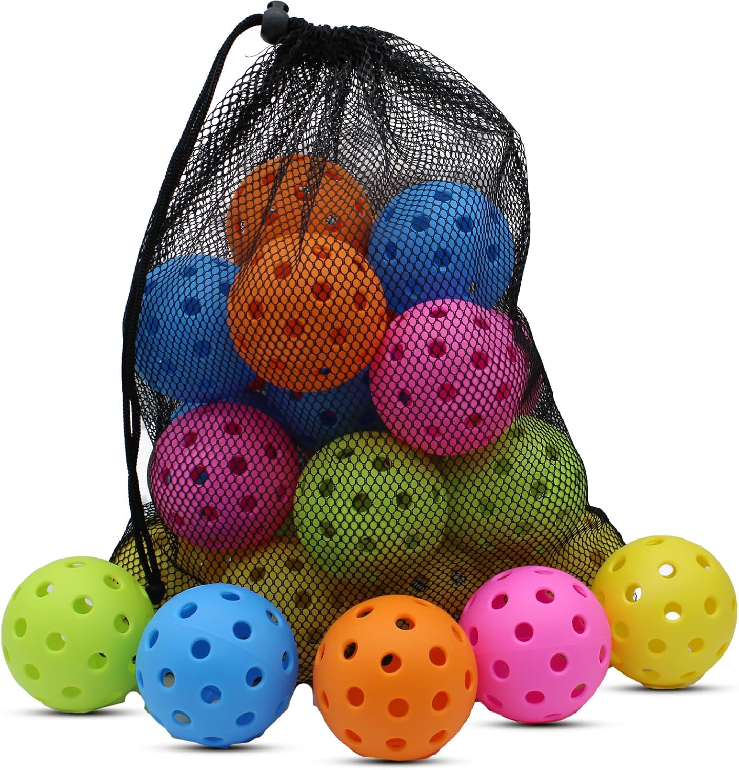 Magicorange Pickleball Balls, 20 Pack USAPA Approved Outdoor Pickleballs, High Elasticity & Durable Pickle Balls