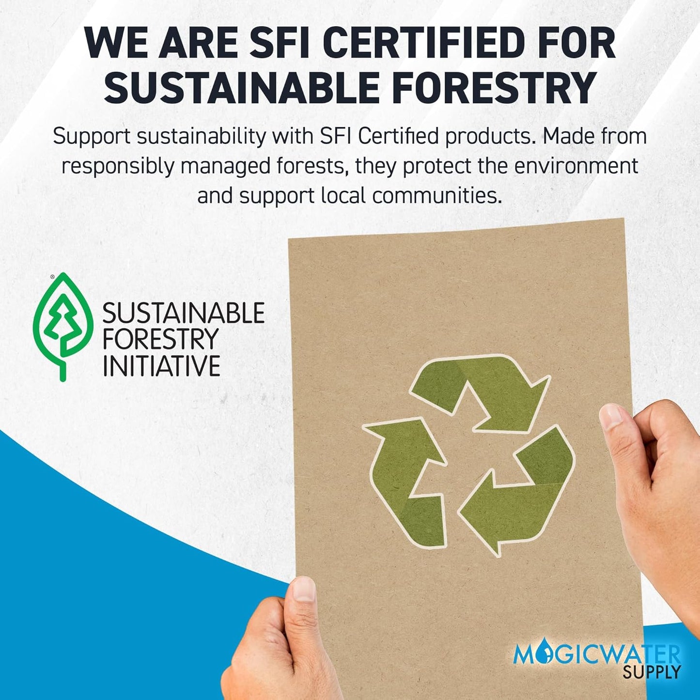 MagicWater Chipboard Sheet for DIY Projects - 8.5x11 Inch - 100 Pack - 0.050 Inch Thick - Heavy Duty Kraft Paperboard, Ideal for Scrapbooking, Books, Picture Frame Backing, Arts Project & Crafts