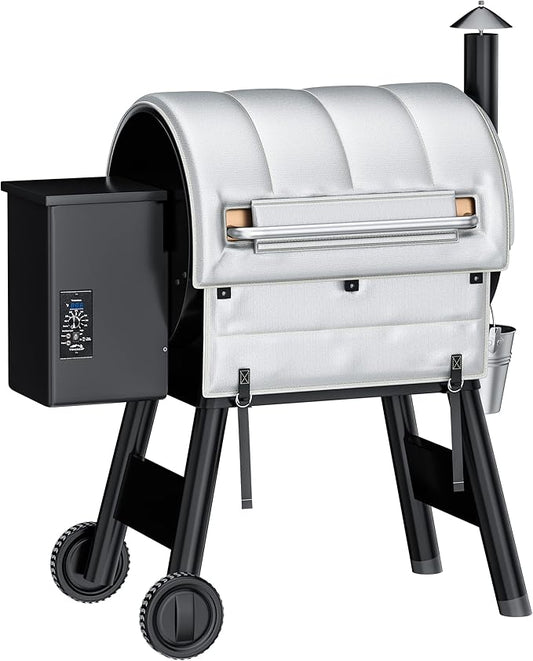 Utheer Grill Insulation Blanket for Traeger Pro 575 Pro 22/20 Series Traeger BAC344, BAC626 and Lil' Tex Elite Pellet Smoker Insulated Blanket Warmer for Winter Cooking Accessories