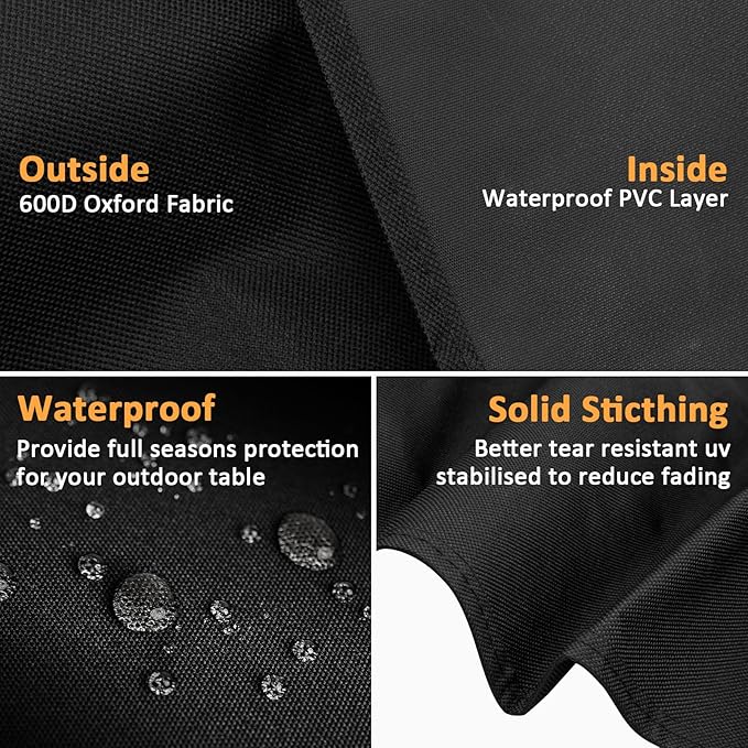 Grill Cover for Weber Q100 Q120 Q1000 Q1200 Q200 Q220 Q2000 Q2200 Q2400 Grills Replacement 7113 Cover, Waterproof Full-Length Cover for Weber Q Series Gas Grill 54060001 Q2200 Models