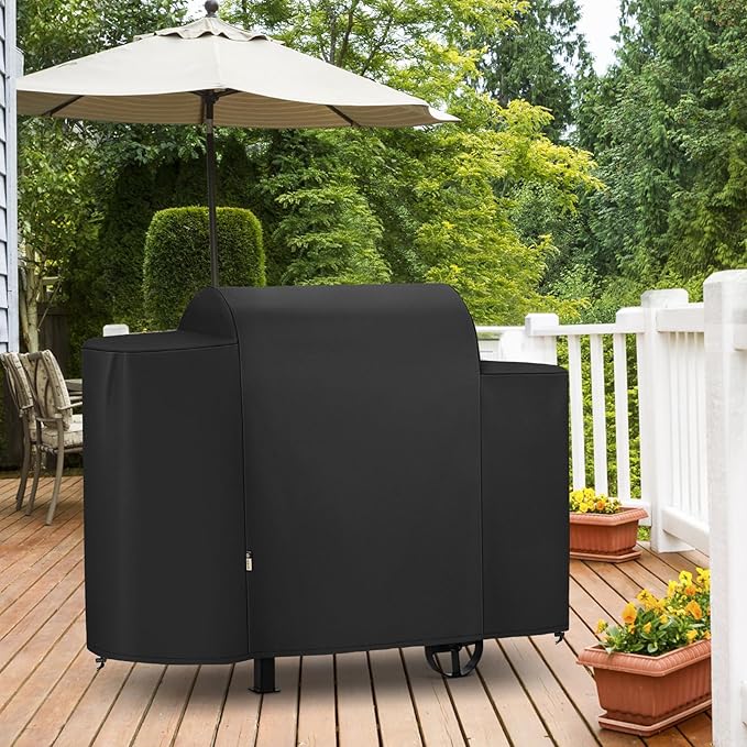 Arcedo Grill Cover Compatible with Pit Boss 440D, PB440d2, Rancher 700, 700D, 700S, 700SC, Camp Chef, Heavy Duty Waterproof Outdoor BBQ Smoker Wood Pellet Grill Cover