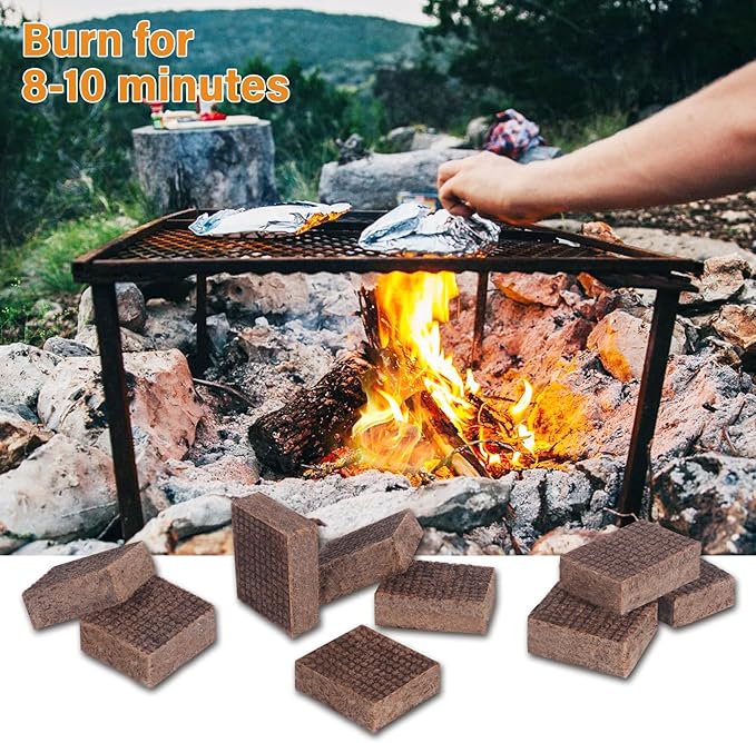 HGD Fire Starter, Natural Fire Starters for BBQ, Campfire, Fireplace, Charcoal, Wood Stove, Chimney, Fire Pit, Grill, Smoker, Indoor Outdoor Use