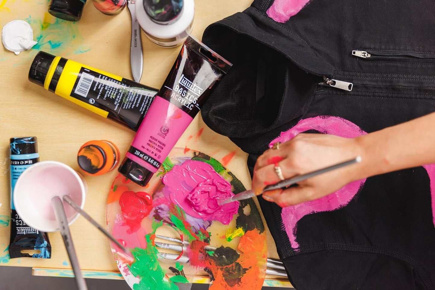 Liquitex BASICS Acrylic Paint, 118ml (4-oz) Tube, Metallic Purple