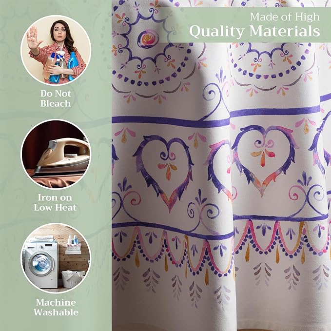 Maison d' Hermine Table Cloth Round Table 100% Cotton 69 Inches Tablecloth Reusable Decorative Everyday Use for Dining Room, Farmhouse, Home, Party, Festive & Wedding Spring Summer - Mandala