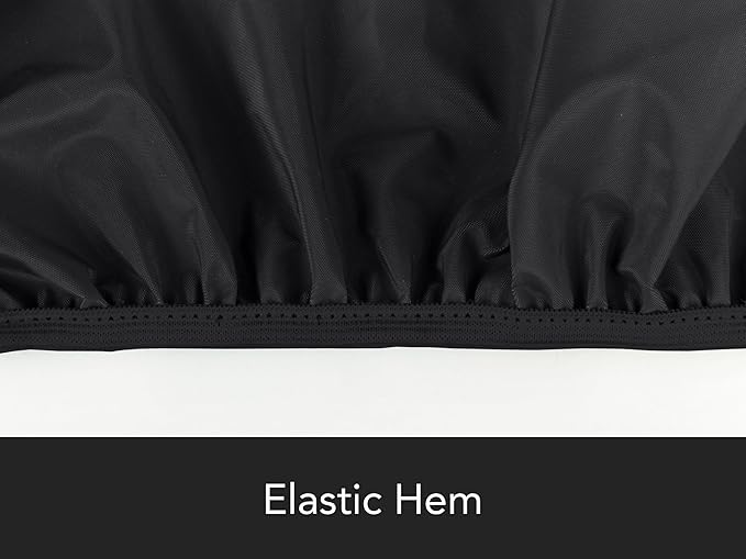 Covermates Grill Cover - Weather Resistant Outdoor Cover, Heavy Duty BBQ Covers for Large Outdoor Kitchen, Classic 12-Guage Vinyl, 57 Inch, Black