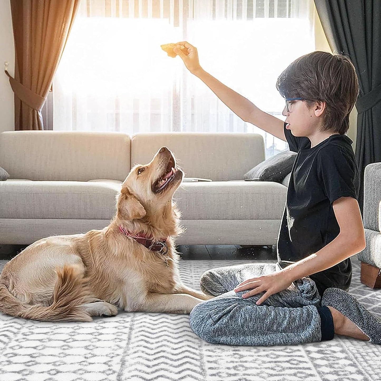 Moroccan Hallway Runner Rug 2'6''x10', Soft Non Slip Long Indoor Mats for Entryway, Machine Washable Kitchen Rugs Carpet Runner for Entrance Bedroom Living Room Corridor