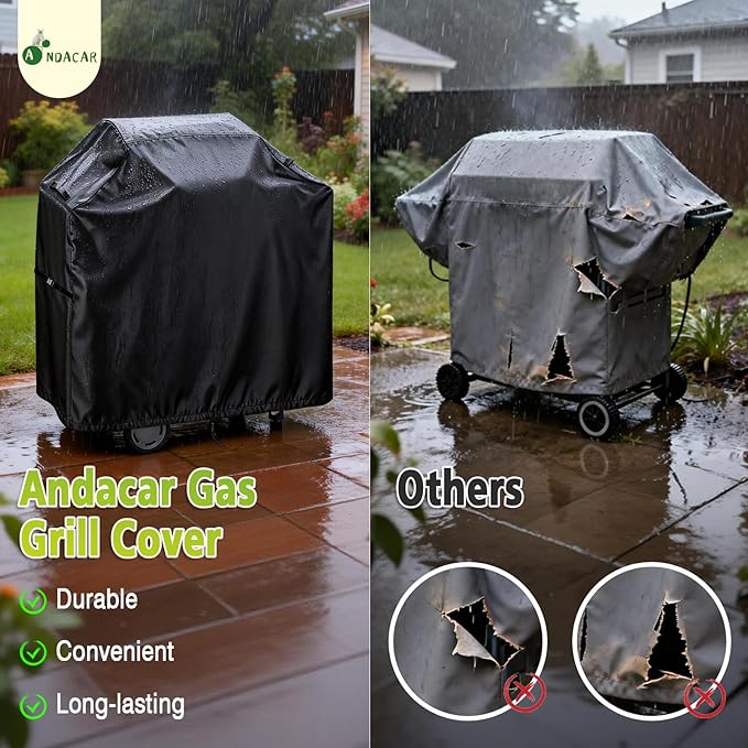 Outdoor Grill Cover for Char Broil Bistro Pro Electric Grill Grill & Griddle-25302146 25302145 25302161, Waterproof Gas Grill Cover Patio BBQ Griddle Covers - 33" L×24" W×37" H, Black