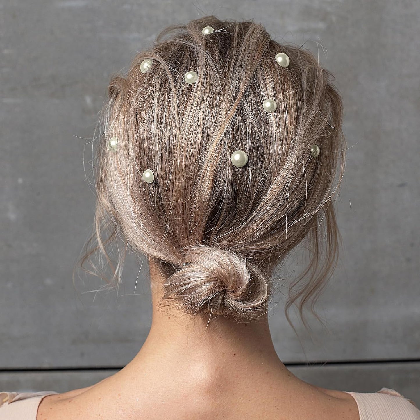 2000+pcs 12 Sheets Self Adhesive Pearl Stickers for Hair, Face, Makeup, Eye, Nail, Crafts, 3mm, 4mm, 5mm, 6mm (Off-White)