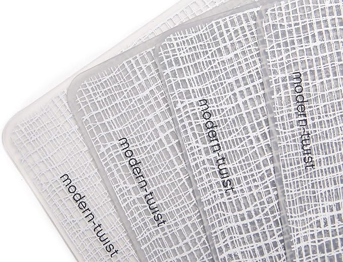 modern-twist 14 x 16 Silicone Placemat, BPA, PVC-Free Table Mat, Dishwasher Safe, Linen Print in Silver, Pack of 1
