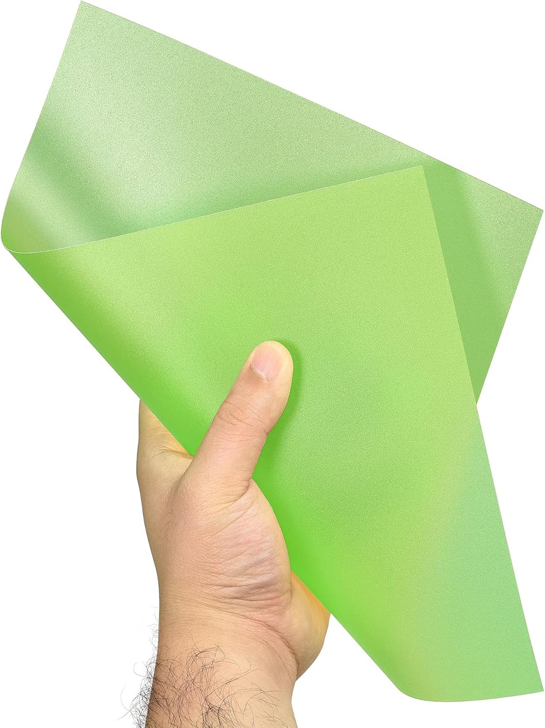 uxcell 4Pcs A4 Gel Light Lighting Filter Overlay Transparent Color Correction Plastic Vinyl PVC Sheets Photography Television Matte Green,0.5mm