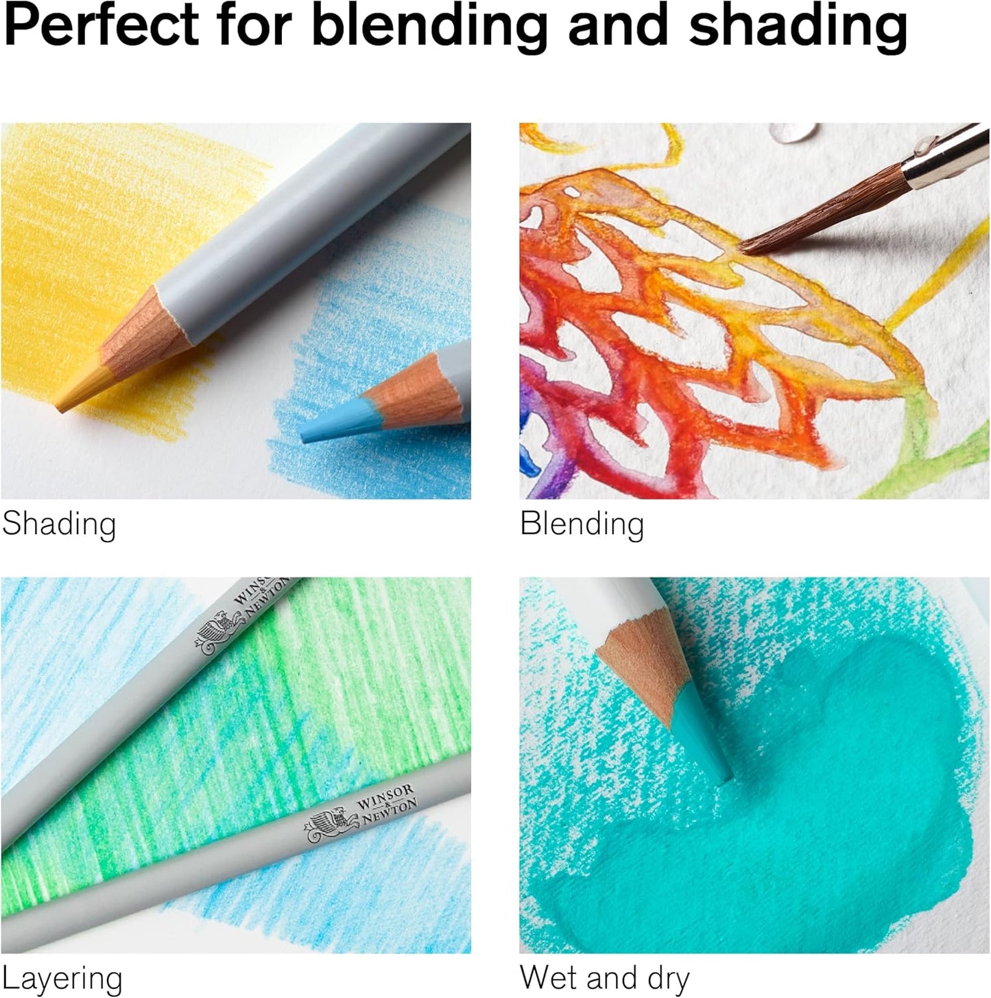 Winsor & Newton Studio Collection Artist Pencils, Watercolour Pencil Tin, 48 piece