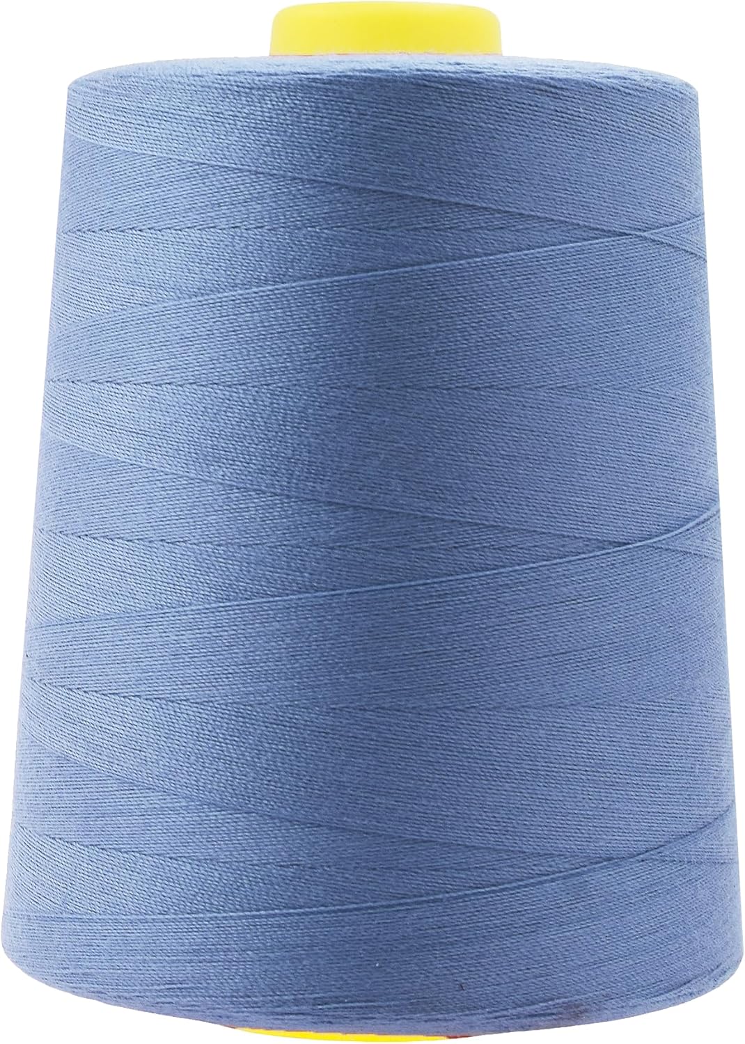 Mandala Crafts 4 Pack of Serger Threads Cones Spools - 20S/2 24000 Yards Polyester Steel Blue Threads for Sergers Machine and Overlock Quilting Sewing Machine
