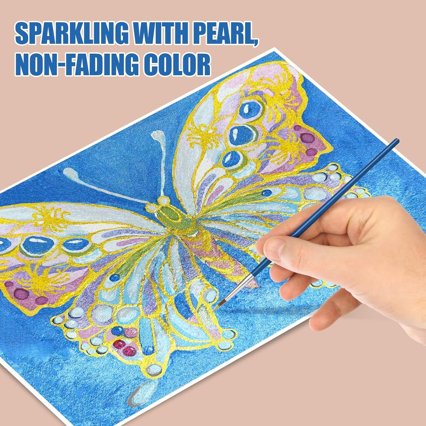 Mini Forestry Shifting Watercolor Painting Set, 20 Color Shifting Watercolor Paint Set, Shimmer Metallic Watercolor Paints Set, Glitter Watercolor Paint, Solid, Matisse Style