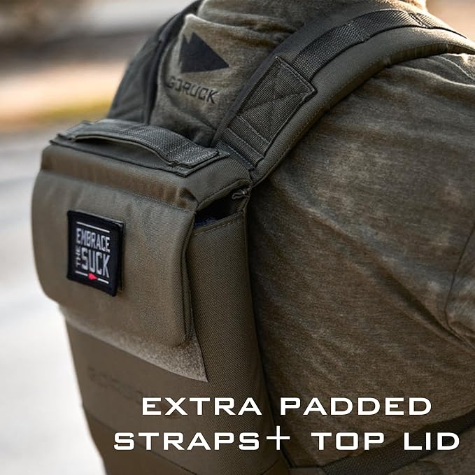 GORUCK Ruck Plate Carrier 3.0 - Streamlined Weighted Rucking Backpack w/Ergonomic Back Support & Extra Padded Straps - Compatible Ruck Plates, Ranger Green