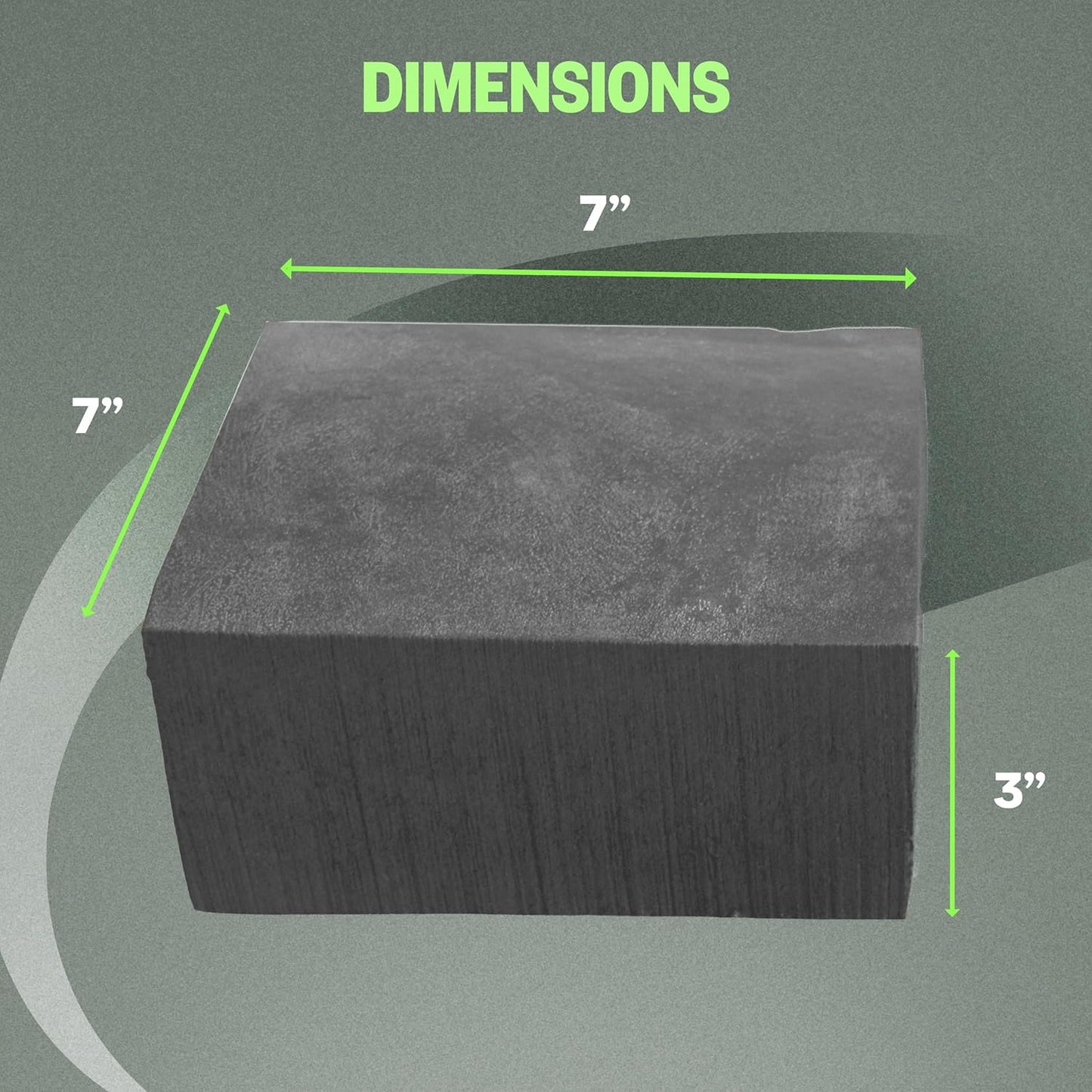 XCEL Floral Foam Blocks - Reusable, Weather Resistant Foam - Perfect for Fresh & Artificial Flower Arrangements, Crafts, Planter Boxes, Home Decor & More - 4-Pk, Gray (7” x 7” x 3”)