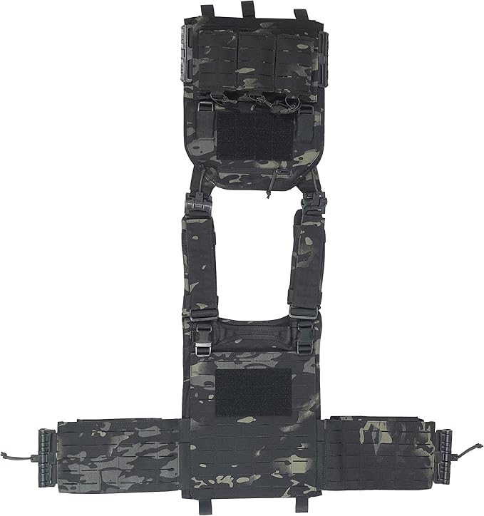 Redemption Crusader 2.0 Molle Quick Release Buckles Airsoft Vest With Adjustable Size Sides And Triple Pouch