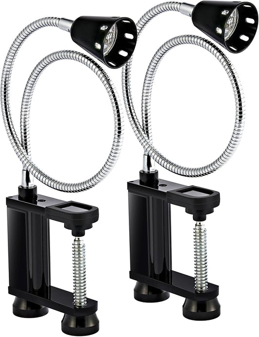 BBQ Grill Lights Magnetic Base Super-Bright LED Lights-360 Degree Flexible Gooseneck, Weather Resistant, Task Lighting Barbecue Grilling Gifts for Men Dad Husband (Black, 2 Pack)