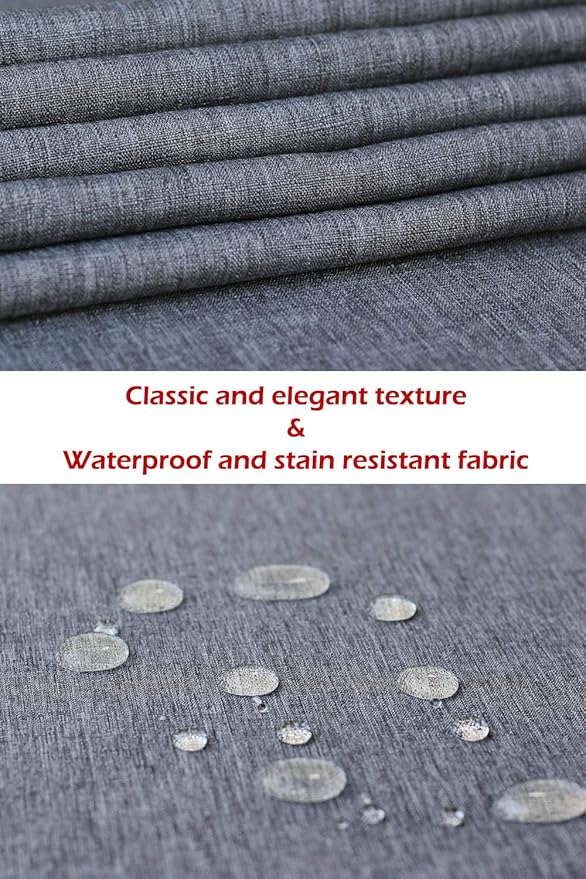 Grey Table Runner 144 inch, Outdoor Dresser Scarf, Waterproof Gray Coffee Table Runner, Long Dining Table Runners, Decor for Fiesta, Dinner Parties, Wedding, Easter, Mothers Day, Birthday