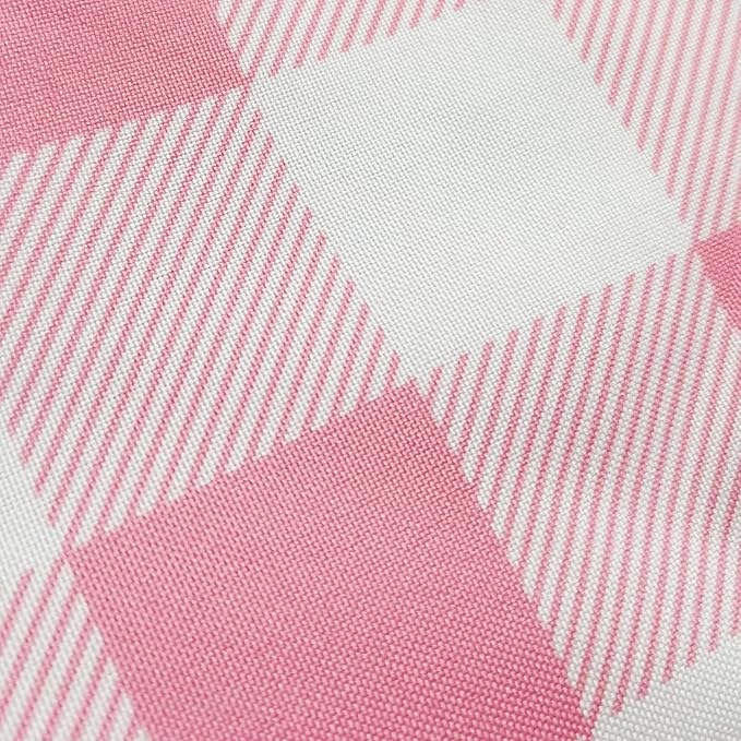 Waterproof Plaid Tablecloth Fabric - Round 58 Inch Classic Gingham Checker Table Cloth for Indoor/Outdoor Use - Buffalo Table Cover for Picnics, BBQs, and Parties