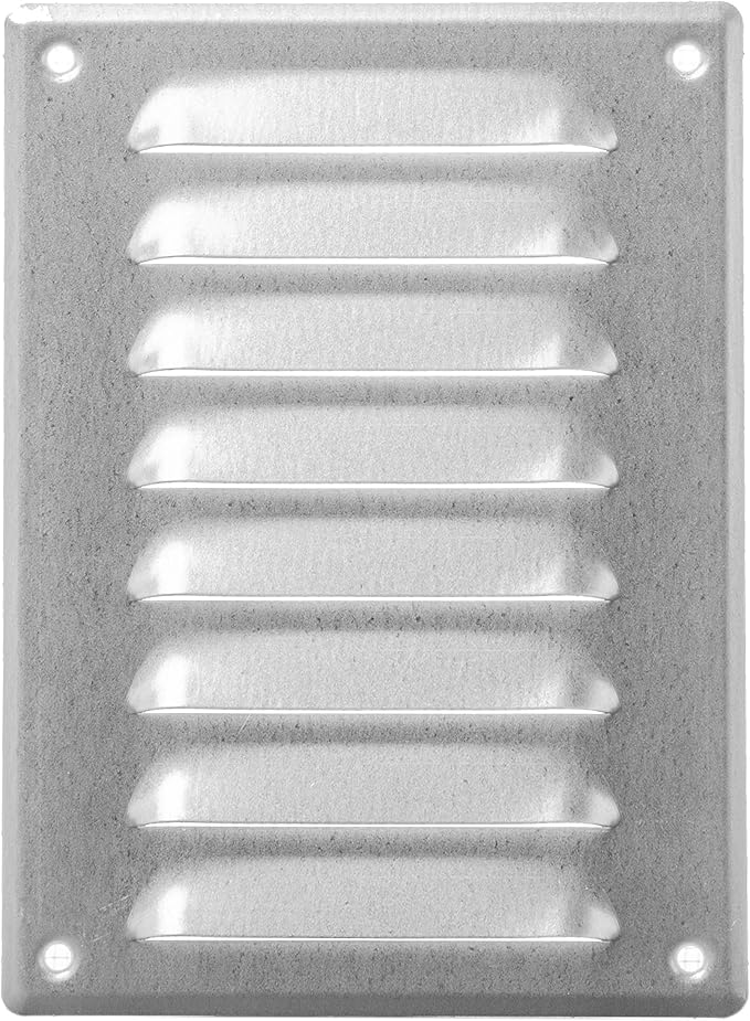Repa Market 5.5" x 7.5" Inch (Outer Dimensions) Galvanized Air Vent Cover - Steel Steel Return Air Grilles - for Ceiling and Sidewall - HVAC - with Protection Screen (5.51'' x 7.48'' Inch)